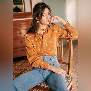 NWOT Sezane Gemma blouse